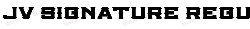 JV Signature Regula字体转换